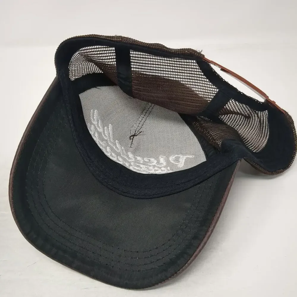 Brown One Size Trucker Hat Picanha na Brasa Restaurante Choperia Mesh Snapback